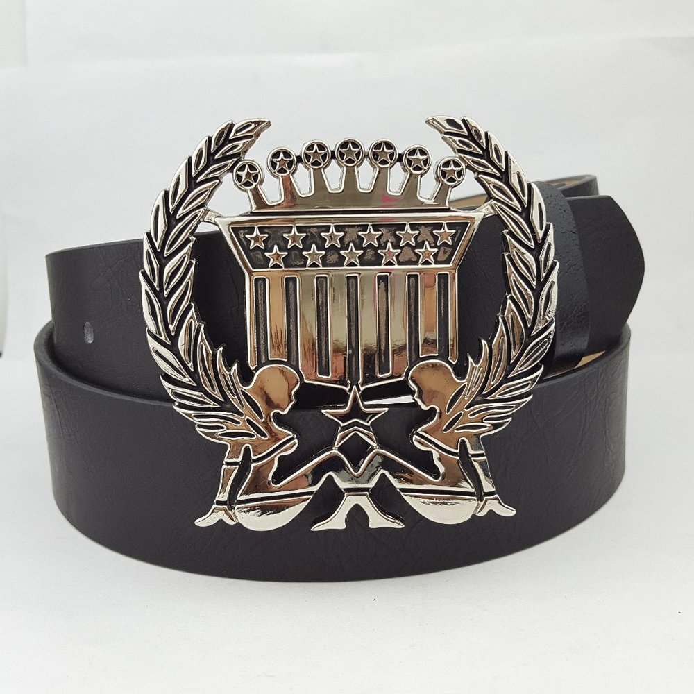 Silver Star Double Trucker Girl Buckle Belt